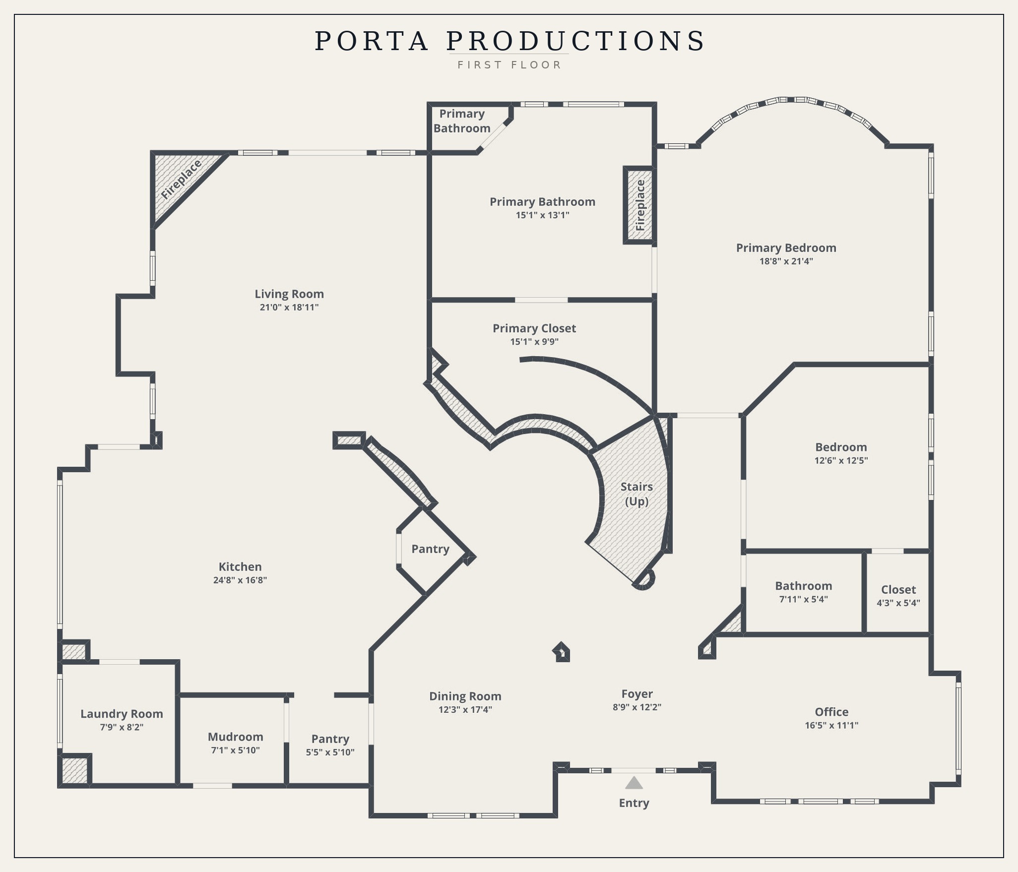 Branded 2D floor plan